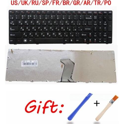 RU black New laptop keyboard FOR LENOVO IdeaPad G570 Z560 Z560A Z560G Z565 G575 G780 G770 Russian