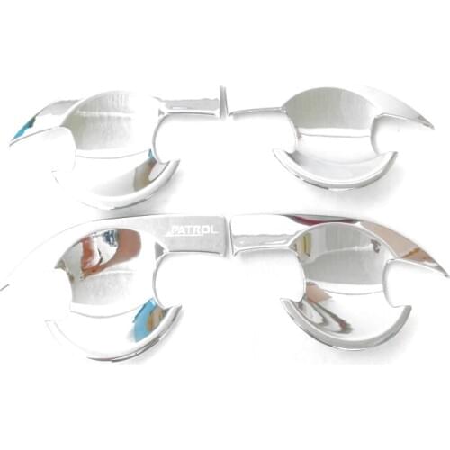 New Car Styling For Nissan Patrol Y62 2016 2017 2018 ABS Chrome Auto Door Handle Bowl Cover Trim Protector Frame 4pcs/set