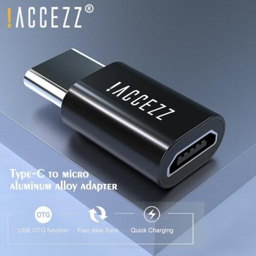 !ACCEZZ OTG USB C Adapter Micro USB Female to Type c Adapter For Macbook Pro Samsung S10 S20 Fast Charging Adapter USB Converter