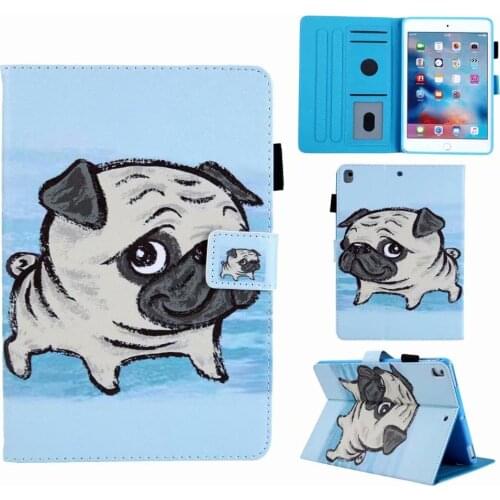 Lovely Cartoon PU Leather Shell for IPad 9.7 Case 2017 2018 Ipad 5 6 Air 1 2 9.7" Sleep Wake Up Tablet Cover Stand Funda+Pen