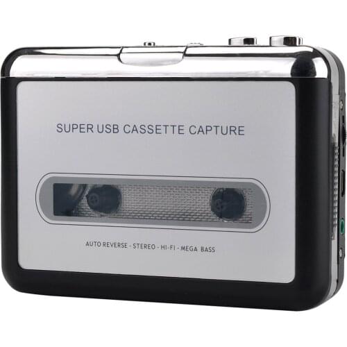 Old Cassette Tape Convert to MP3 WAV Format Audio Converter Cassette To PC USB Captuer Walkman Music Player with Free Earphone