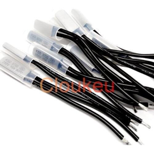 Temperature switch protector Metal KSD9700 10A 250V 105/110/115/120/125/130/135/140/145/150C degree