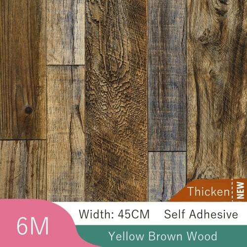 Waterproof Wallpapers Self Adhesive Wood Grain 3D Vinyl Film Bedroom Furniture Home Decor DIY Mural Contact Paper Peel and Stick