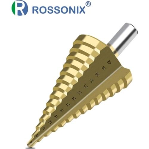 1Pcs 4-42 MM Drill Bit HSS Step Drill Bits Woodworking Tools High Speed Steel Wood Hole Cutter Cone Drills сверло ступенчатое