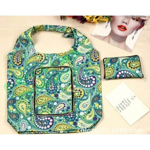 100pcs/lot) high quality waterproof nylon shopping bag foldable