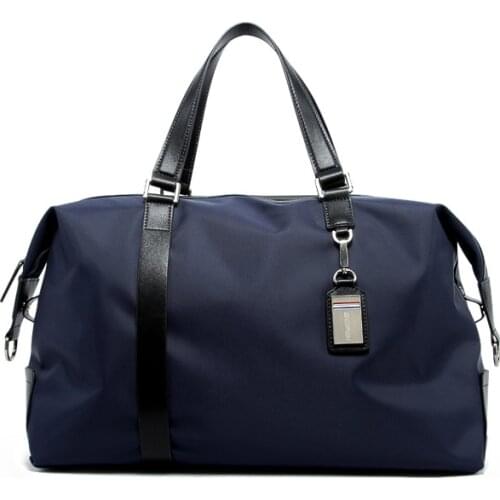 2020 casual nylon waterproof men travel duffle bag large zipper handbag