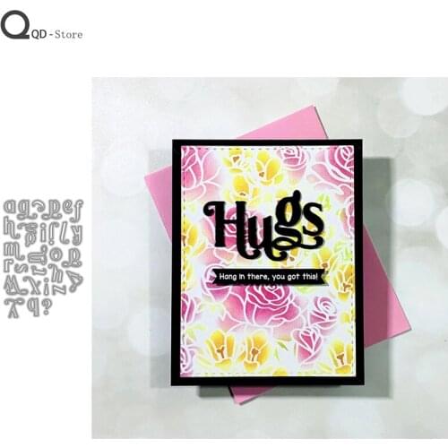 26 Lowercase Letters Cutting Dies Stamps Dies Scrapbooking Mold Cut Handmade Tools DIY Craft Decoration 2020 New Metal Dies