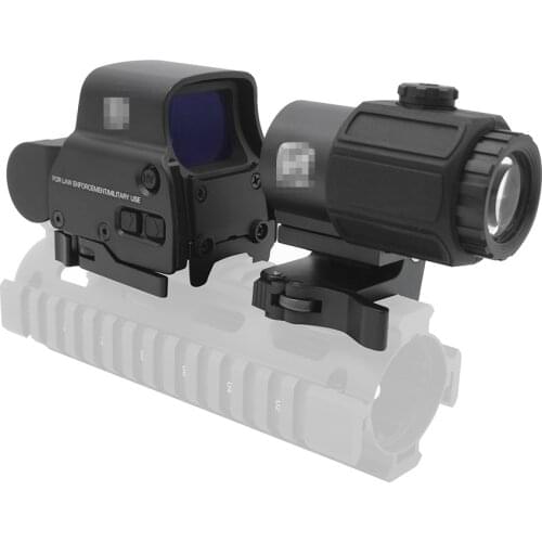 558 Holographic Red Dot Sight G43 G33 Sight Airsoft 3X Magnifier G33 With Switch to Side Quick Detachable QD Mount For Hunting