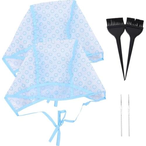 6PCS Professional Hair Dye Cap Hair Coloring Cap Hair Dye Hat Hair Styling Tool for Women Men