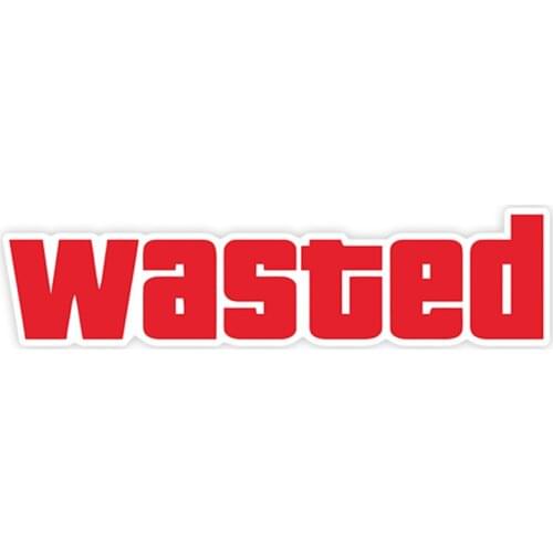 A0559# 13cm/17cm Removable Decal Wasted Car Sticker Waterproof Accessories on Bumper Rear Window Laptop