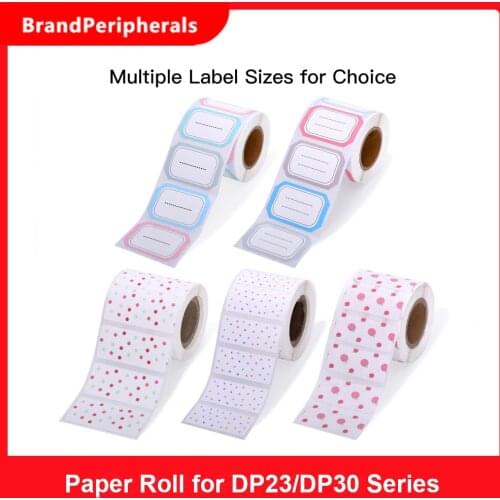 Aibecy Colorful Thermal Printing Label Paper Price Tag Self-Adhesive Label Printer Sticker for DP23 DP30 Series