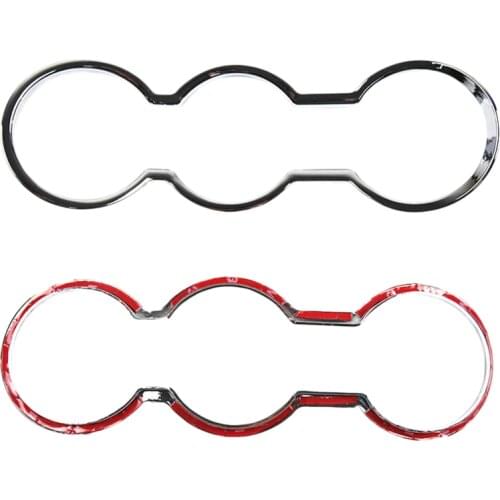 For BUICK EXCELLE XT/GT ASTRA J Car Water Cup Holder Decoration Box Ring Light Bar Accessories Abs Chrome 1pc Per Set