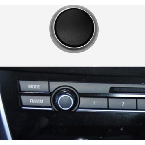 Car Radio Switch Volume Knob CD Machine Switch Button Cover For BMW F10 F11 F18 F07 F02 5/7 Series F15 X5 Auto Accessories
