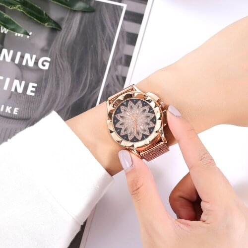 Rose Gold Watch Women 2019 gifts for women Watches Flower Womens Watches For Women Clock Ladies kol saati womens watches