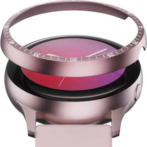 Watch Case Bezel Ring Cover For Samsung Galaxy Watch Active 2 44mm 40mm Smartwatch Dial Adhesive Anti Scratch Protective shell