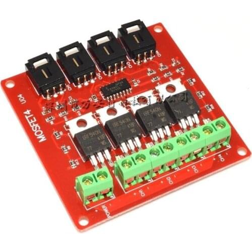 Four Channel 4 Route MOSFET Button IRF540 V4.0+ MOSFET Switch Module For Arduino