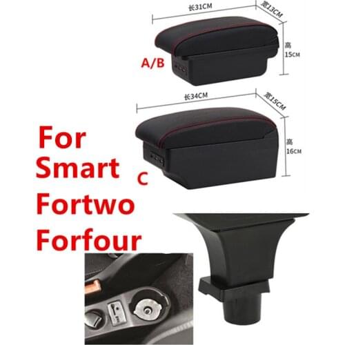 For Mercedes-Benz Smart Fortwo Forfour Armrest box