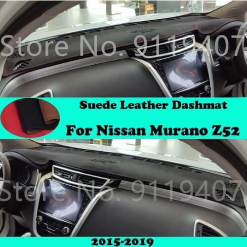 For Nissan Murano Z52 TNZ51 Z51 2015-2019 Suede Leather Dashmat Dashboard Cover Pad Dash Mat Carpet Car-Styling Accessories