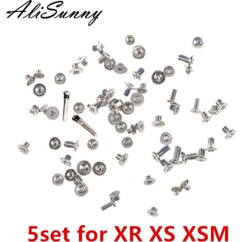 AliSunny 5set Full Screw Set for iPhone XR XS XSmax XSM Complete Screws Inner Kits Replacement Parts