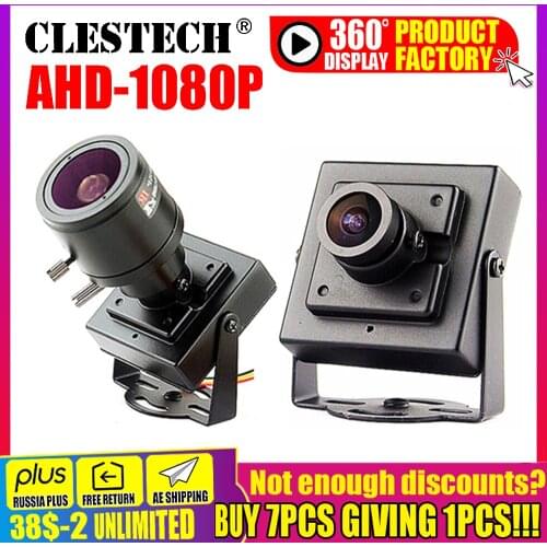 Super Small AHD MINI CCTV camera Sony imx323 2.0MP 1080P metal Security Surveillance micro Video monitoring vidicon with bracket