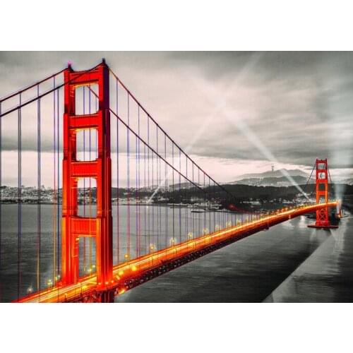 A13572 11CT/14CT/18CT/25CT/28CT oil scenery patterns Counted Cross Stitch DIY Cross Stitch Kits Embroidery Needlework Sets