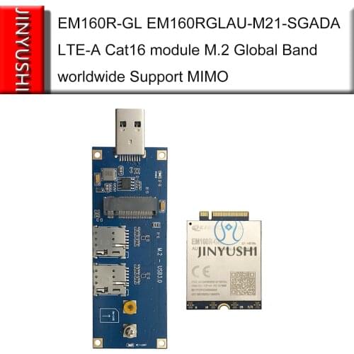 NOT Engineering samples Quectel EM160R-GL EM160RGLAU-M21-SGADA With USB 3.0 adapter LTE-A Cat16 module M.2 Support MIMO EM160R