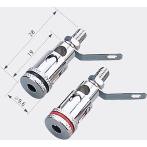 Wholesale 400pcs/lot Binding Post Speaker Terminal Spring Cable HIFI Audio Amplifier with nickel plated NCT047