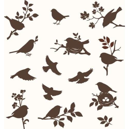 Birds with Branch Metal Cutting Dies for DIY Embossing Scrapbook Paper Craft Creative Animal Stamps Stencil Dies New