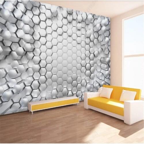 Stereo Wall Paper Home Decor Abstract Geometric Graphic TV Sofa Background 3D Wallpapers for Living Room Mural Papel De Parede