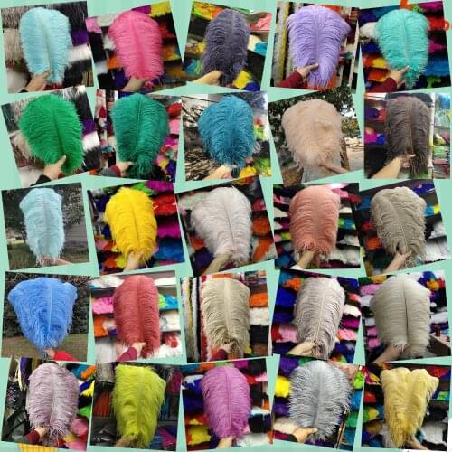 30 Color Wholesale 500pcs Ostrich Feathers 35-40 cm/14-16 inch Wedding Party Christmas Home Craft Accessories Decoration