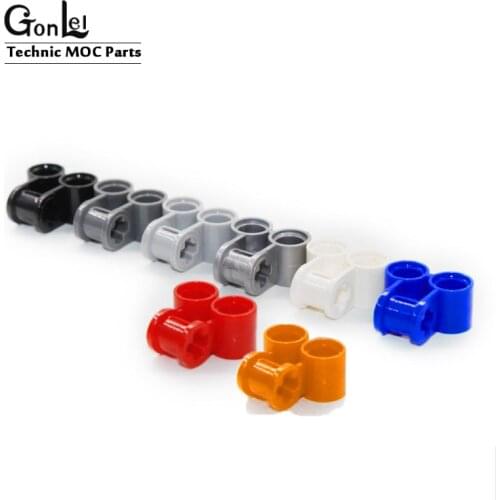 20Pcs/lot High-Tech Connectors 32291 Axle and Pin Connector Perpendicular Double MOC Building Block Brick Parts Diy Toys