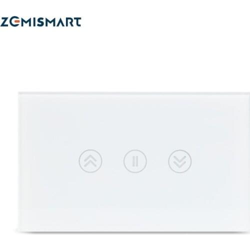 Zemismart US Tuya Zigbee Curtain Switch Timer Control For Electric Curtain Motorized Roller Shade Blinds Alexa Google Home