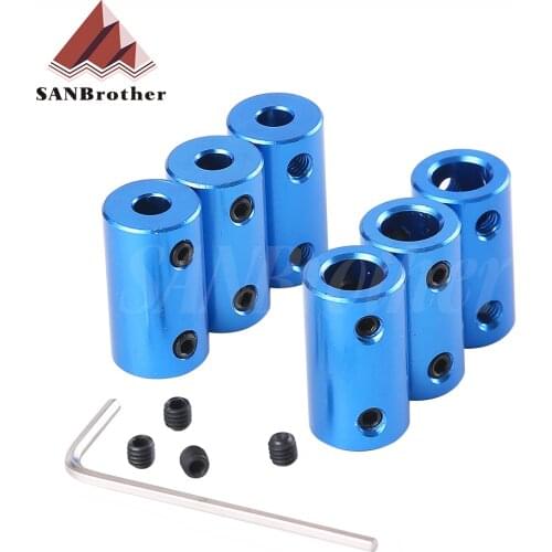 1pc D14L25 Aluminum Alloy Coupling Bore 3*5mm 4*6mm 5*8mm 3D Print Part Blue Flexible Shaft Coupler Screw Part Stepper Motor