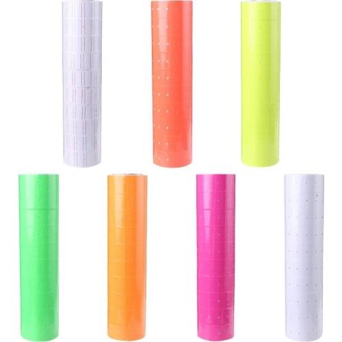 10 Rolls Price Tag Label Sticker Rolls for Pricing Label for Gun MX5500 Shop Price Gun Label