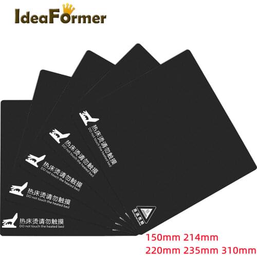 3D Printer Heat hot bed Sticker With 3M Tape 165mm 214mm 220mm square print build plate tape For kossel 3D Printer part