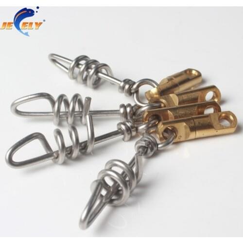 5pcs 70mm 80mm S.S+ Copper Heavy Duty Swivel With Screwed Snap Connector For Spearfishing
