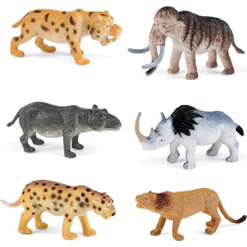 2020 New Wild Simulation Series Animal Model 6 Pack Children Early Education Perception Intellective Toys 6 Pack