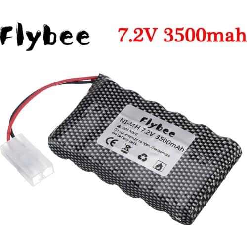 2pcs 7.2v Rechargeable Battery For Rc toy Cars Tanks Robots Gun 3500mah Ni-MH Battery AA 7.2v 3000mah Batteries Pack For Rc Boat