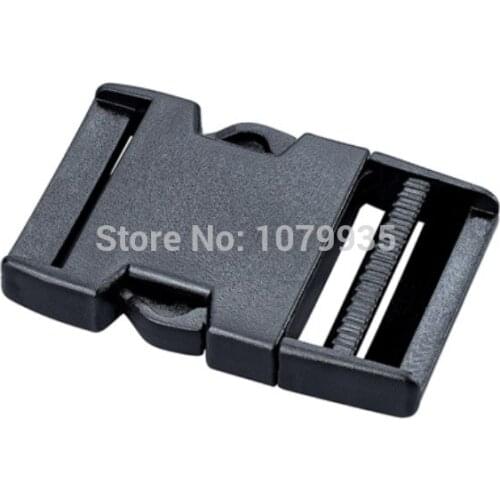 Free Shipping 10 Pcs Plastic Black Strap Webbing 25mm Side Release Buckle bag accessories 1 inch