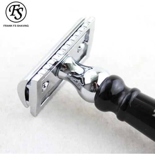 Double Edge Safety Razor With 1 Shaving Blades,Premium Wet Shaving Classic Metal Manual Shavers Fits All Standard Razor Blades