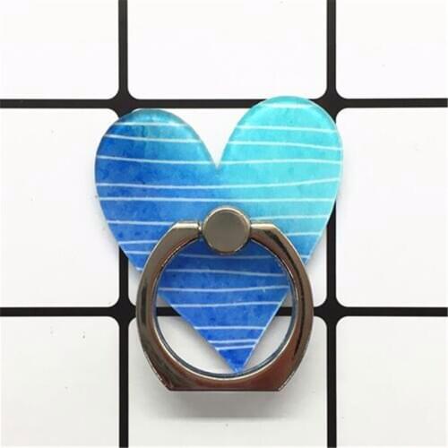 360 Degree Reuse Hearts Love Finger Ring Smartphone Stand Holder Mobile Phone Holder Stand For iPhone Acrylic All Smart Phone