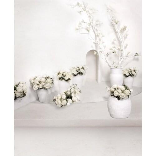White Room Flowers Photography Backdrops Photo Props Studio Background 5x7ft