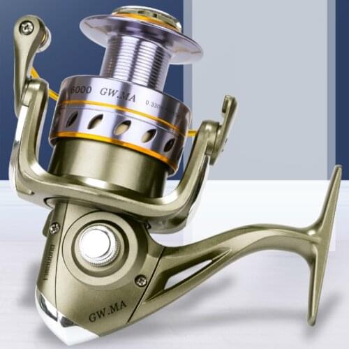 1000-6000 Series Spinning Wheel 7 Bearing 5.2: 1 GR Metal Pre-Loading Spinning Rheel Ocean Boat Distant Fishing Reel Coil Pesca
