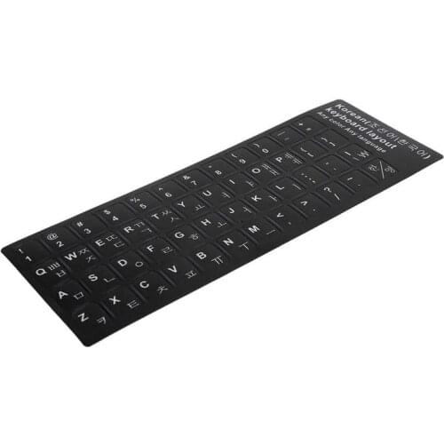 Korean PVC Keyboard Cover Stickers For Book Laptop PC Keyboard 10-17In Computer Standard Letter Layout Keyboard Covers