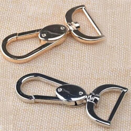 10pcs 1 1/4 inch 3.2cm Metal Luggage bag Snap hook Bag hanger Lobster Clasp Swivel Purse hook