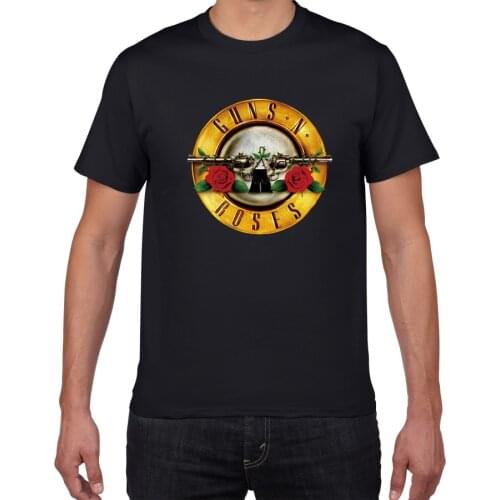GUNS and Roses T-shirts men Summer 100%Cotton Rock Band street wear men t shirt Hip Hop men clothes harajuku tee shirt homme
