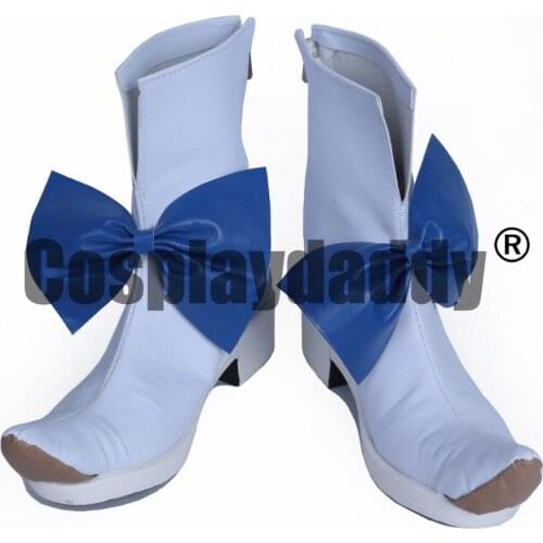 Final Fantasy 14 FF14 White Girls Cosplay Shoes Boots S008