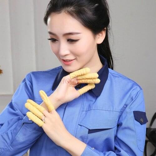 500G Disposable latex rubber finger sets anti-static finger hood wear-resistant labor insurance thick non-slip nail finger sets