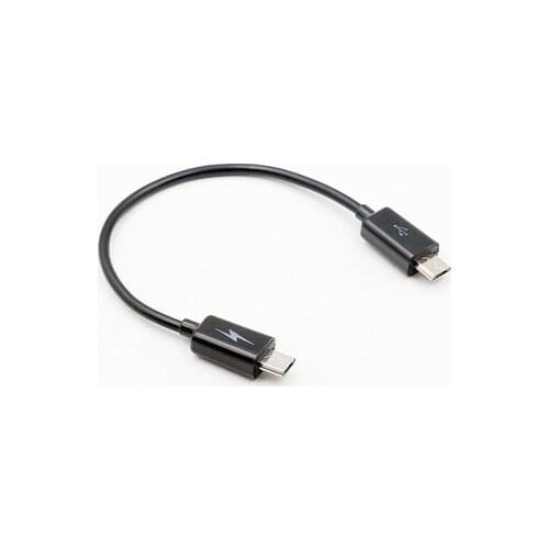 Micro USB Type B Male To Micro B Male 5 Pin Converter OTG Adapter Lead Data Cable 17cm