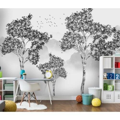 Custom 3D Wallpaper Hand painted forest landscape Wall Painting Kids Living Room Bedroom Background Wall 3d Decor Fresco